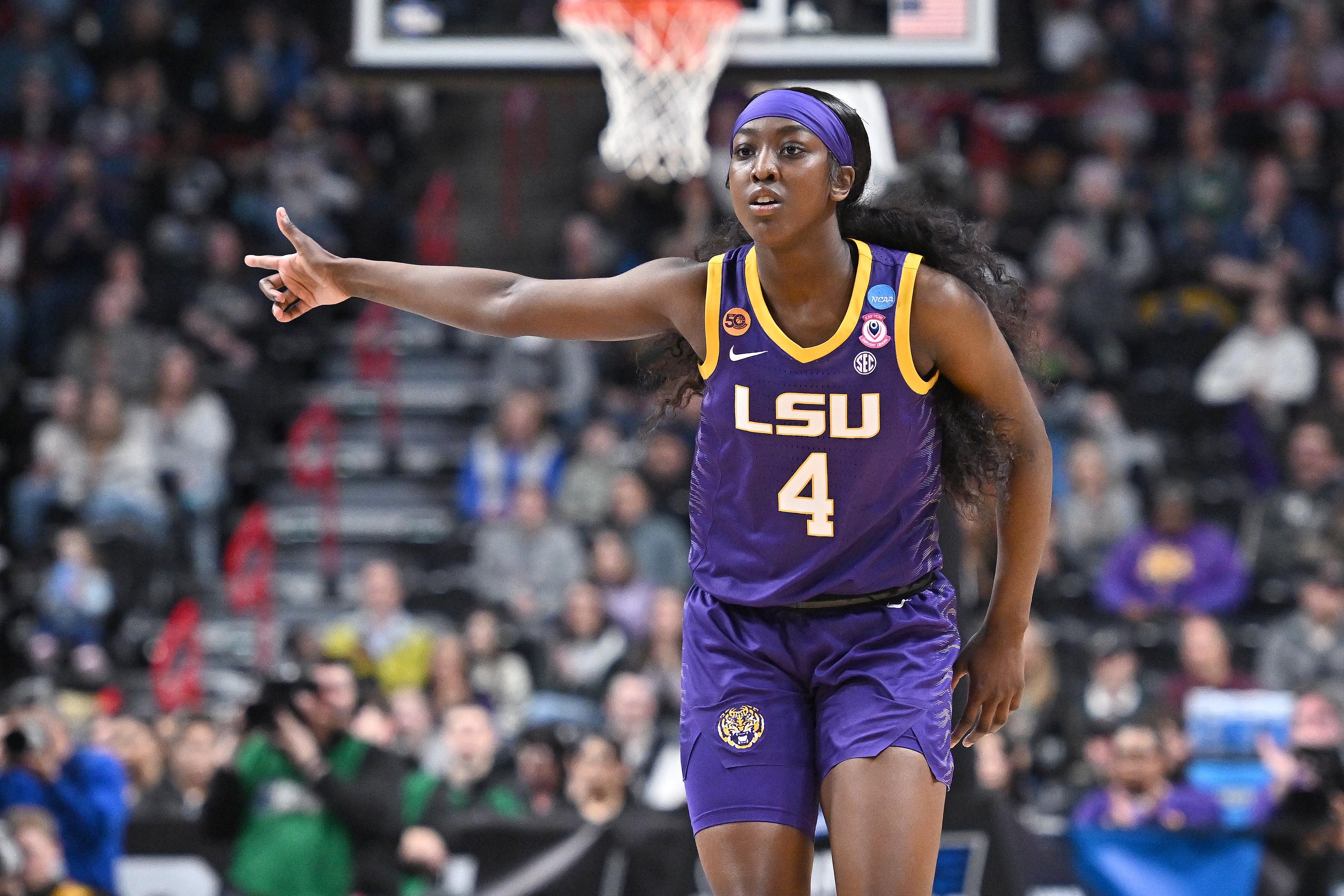 LSU's Flau'jae Johnson will lead arguably the nation's top backcourt next year. (Photo Credit: IMAGN)